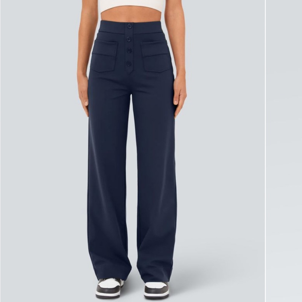 Halara High Waisted Straight Leg Casual Pants XS Petite